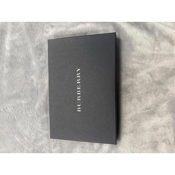 Burberry Scarf/Handkerchief Set of 2 New in Box - Purple and Brown - Picture 1 of 5